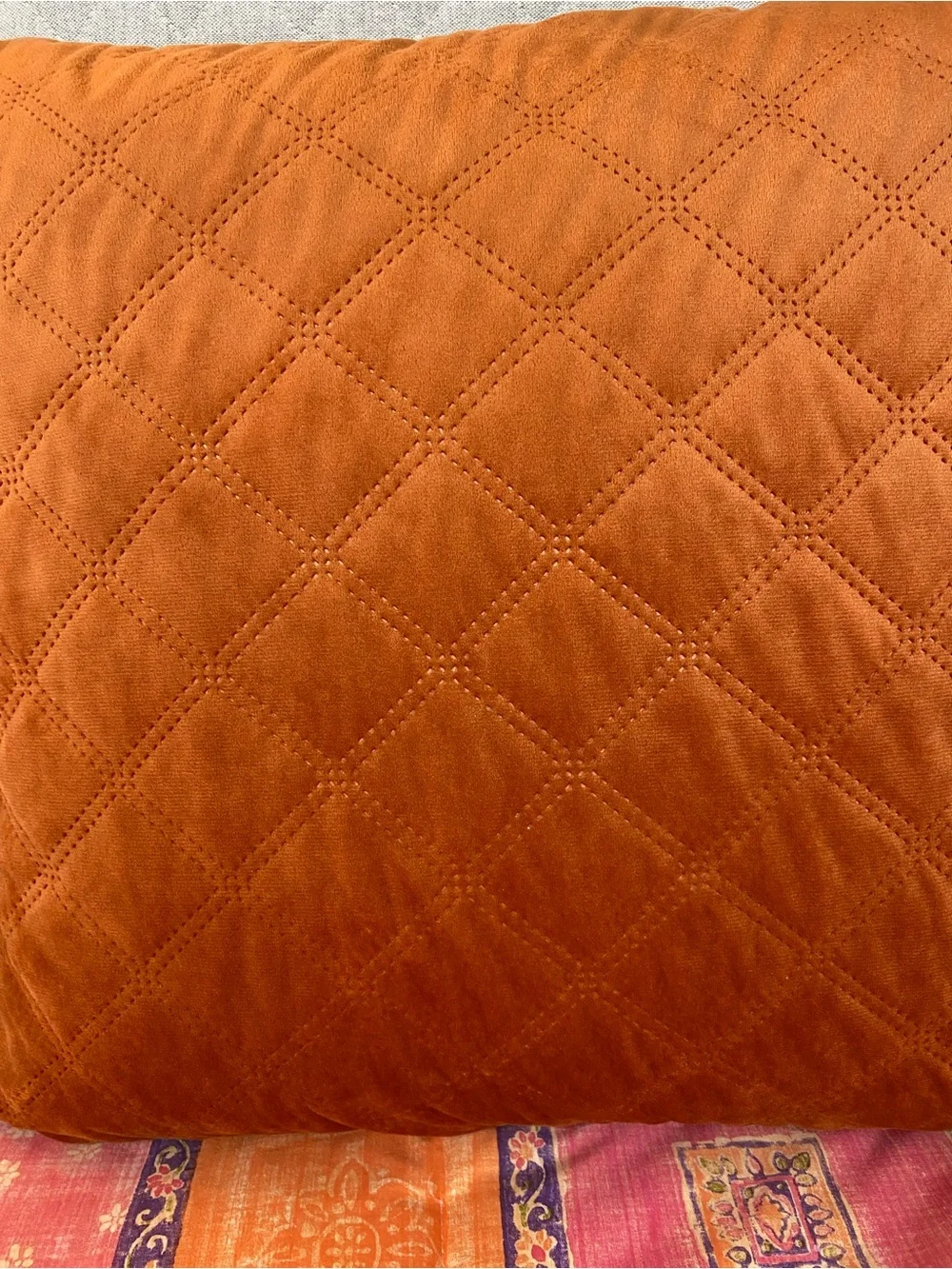 Velvet Throw Pillow , down fill , 23x23 square Rodeo Home